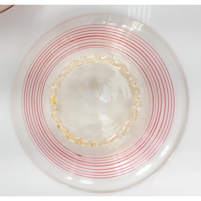Mid-Century Modern Mid 20th Century Italian Murano Venetian Glass Dinner or Salad Plates - Set of 12 For Sale - Image 3 of 12