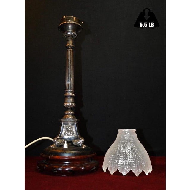 Edwardian Silver Plate Ecclesiastical Altar Table Lamp, 1910 For Sale - Image 16 of 18