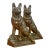 Vintage Bronze Dog Bookends - A Pair For Sale