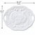 1940s Mid-20th Century White Ceramic Embossed Turkey Platter With Handles For Sale - Image 5 of 6
