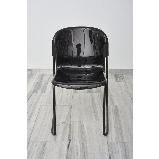 Glossy Stacking Chair by Gerd Lange for Drabert, 1980s For Sale - Image 3 of 8
