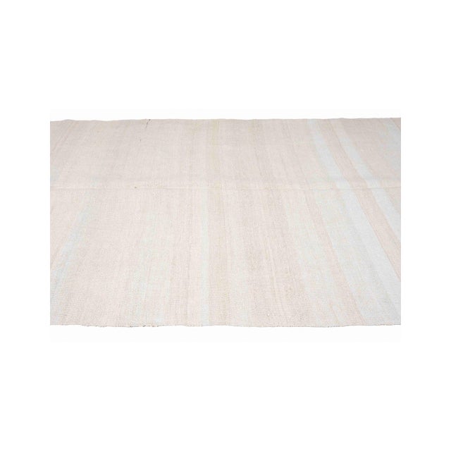Vintage Modern Turkish Hemp Kilim Rug - 4`10" X 8`6" For Sale - Image 4 of 6