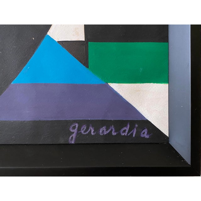 A mixed media on heavy paper. Signed lower right. The artwork can be exhibited vertically or horizontally. Image measures...