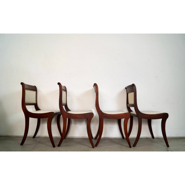 1930s 1930’s Antique Duncan Phyfe Dining Chairs - Set of 4 For Sale - Image 5 of 12