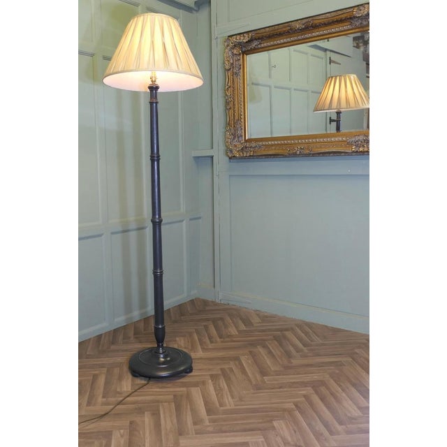 Simulated Bamboo Floor Lamp, 1920 For Sale - Image 3 of 8