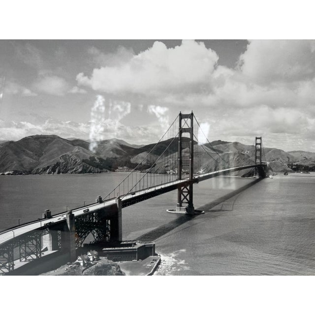 Pair of Vintage Golden Gate Bridge Black and White Photographs For Sale - Image 6 of 13