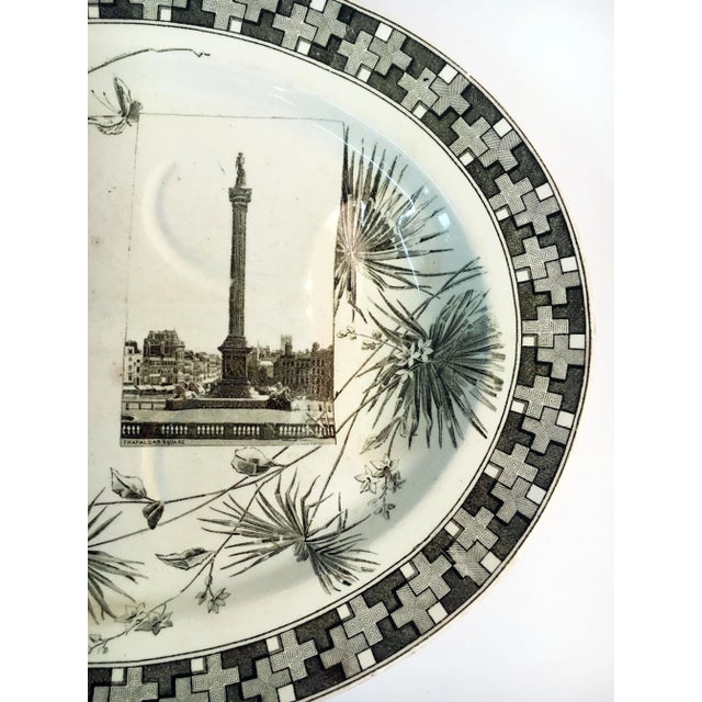 Late 19th Century Nelson's Column, Trafalgar Square Serving Plate by Powell, Bishop & Stonier For Sale - Image 5 of 10