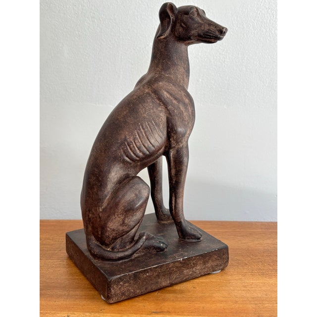 Maitland - Smith Late 20th Century Whippet Greyhound Statue For Sale - Image 4 of 10