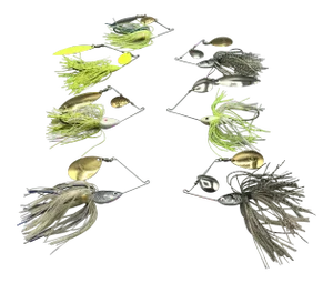 Vintage 70s Rumba Bass Spinner Bait Lures - Set of 7