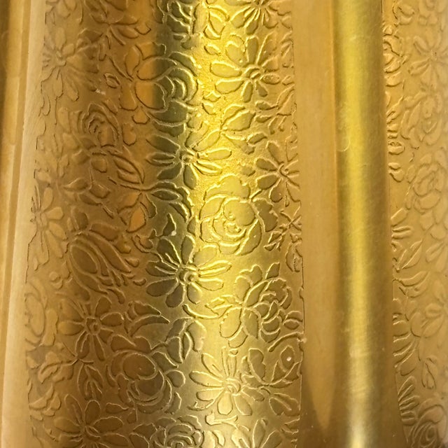 Mid-20th Century Pickard China Gold Encrusted Floral Vase W/ Turquoise Interior For Sale - Image 10 of 13