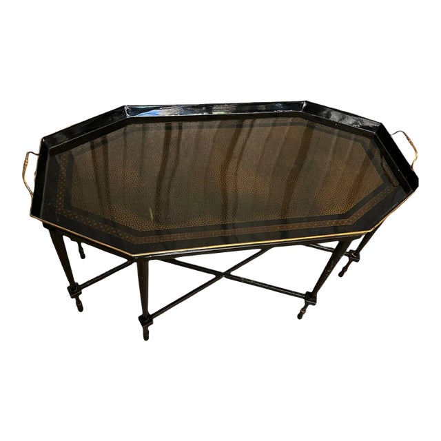 1960s Tole iItalian Tray Top Cocktail Table Chairish