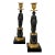 Antique Early 19th Century French Empire Gilt & Patinated Bronze Caryatid Candlestick Holders Circa 1810 - A Pai For Sale