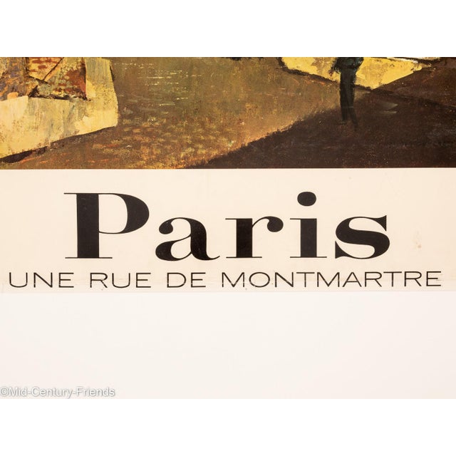 A Street in Montmartre Travel Poster For Sale - Image 9 of 14