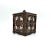 This is an antique iron ornate box with caged bubble glass that exudes a unique Art Nouveau style. The abstract pattern on...