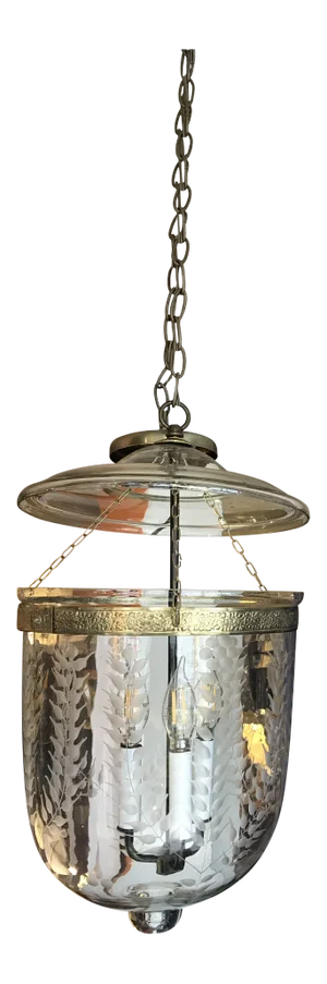 Antique Blown - Glass Hanging Lantern
