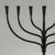 Charcoal Mid-Century French Brutalist Hand-Forged Iron Seven-Light Candelabrum For Sale - Image 8 of 16