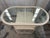 Vintage Coastal Rattan Bistro Set With Glass Table & Two Barrel Chairs For Sale - Image 4 of 18
