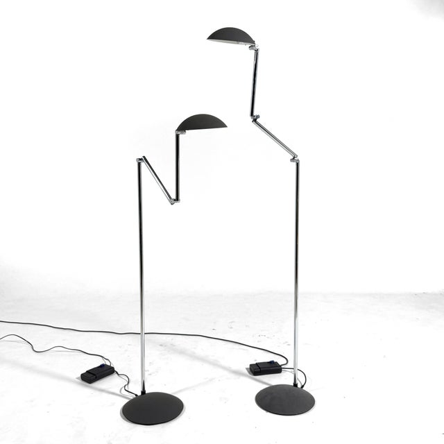 Pair of Herbert H. Schultes "Orbis" Floor Lamps by ClassiCon For Sale - Image 10 of 12