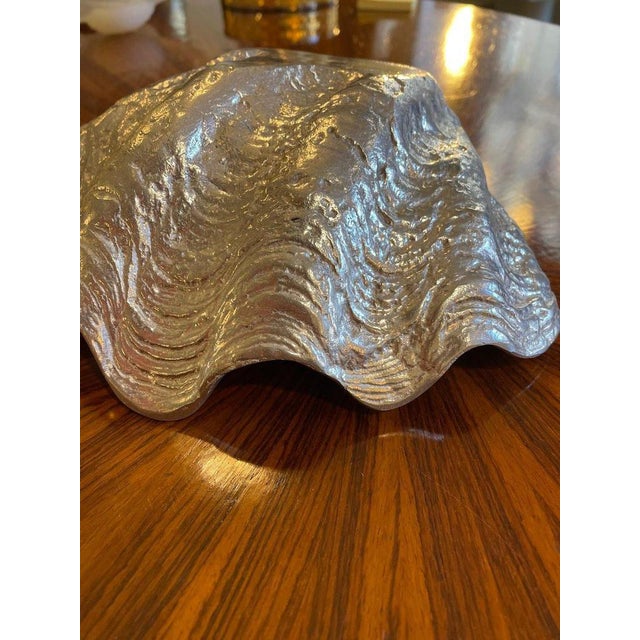 Silver Shell-Shaped Catchall Dish, 1980s For Sale - Image 10 of 13