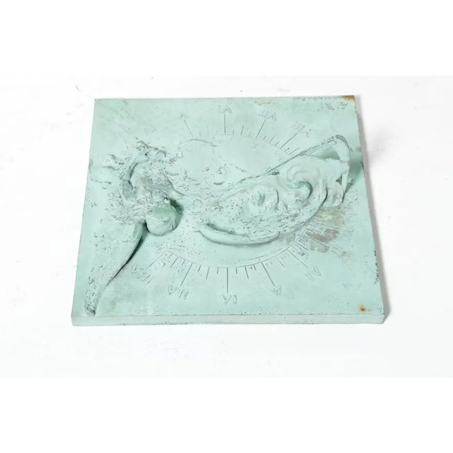 This is a rare and exceptional outdoor bronze sundial by French-American sculptor Louis Ragot. It is naturally patinaed...