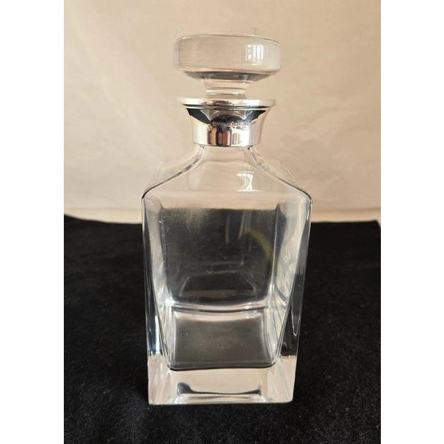 Sterling Silver-Mounted Cut Glass Decanter from James Dixon & Sons, 2001 For Sale - Image 9 of 18