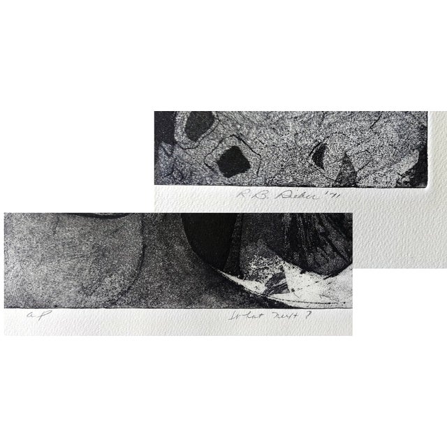 Mid-Century Modern Ruth B. Rieber, “What Next?”, Etching, 1971, Artist’s Proof For Sale - Image 3 of 3