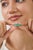 Modern 2.91ct Pear Cut Emerald & Diamond 14k Gold Half Eternity Band Ring Size 7 For Sale - Image 11 of 16
