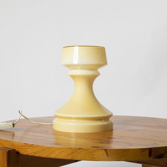 Postmodern Glass Chess Table Lamp by Ivan Jakes, Czechoslovakia, 1970s For Sale - Image 6 of 7
