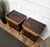 Wood Art Deco Italian Nightstands in Burl Walnut, 1940s, Set of 2 For Sale - Image 7 of 11