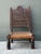 Vintage Hand Carved Low Weavers Chair For Sale - Image 9 of 12