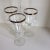 Vintage Crystal Gold Banded Rim Water Glasses - Set of 4 For Sale - Image 10 of 13