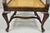 Wood Antique Victorian Walnut and Cane Carved Lounge Arm Chair W/ Queen Anne Legs For Sale - Image 7 of 10