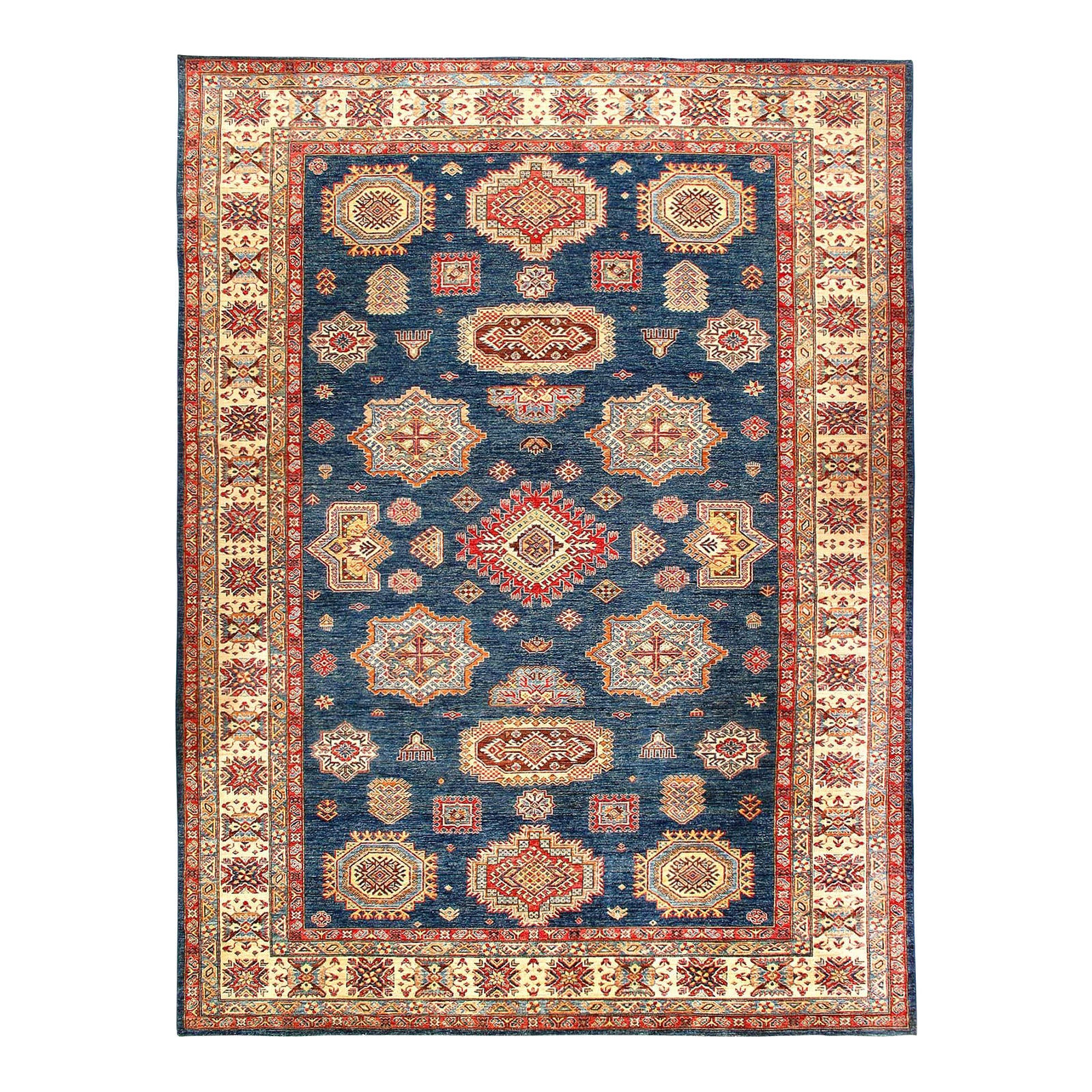 Fine Hand Knotted Kazak Rug Chairish