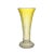 Yellow Martele Glass Vase from Wilhelm Kralk Sohn, 1920s For Sale