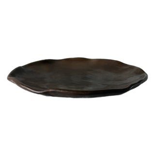 Puebla Round Serving Tray (Chocolate) For Sale