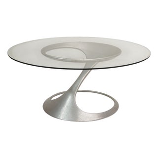 Aluminum Coffee Table attributed to Knut Hesterberg for Ronald Schmitt, 1960s For Sale