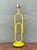 Mid-Century Modern Vintage Yellow Metal Paperclip Table Lamp For Sale - Image 3 of 13