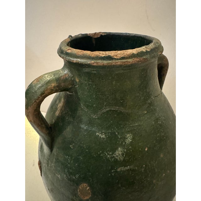Vintage Green Vessel For Sale In Miami - Image 6 of 10