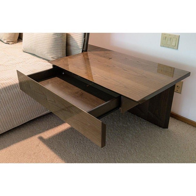 Mid-Century Modern Saporiti Italia Rare 1970s King Lacquered Platform Bed Frame by Giovanni Offredi For Sale - Image 3 of 8