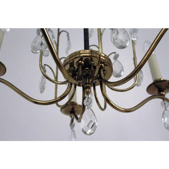Crystal Chandelier, 1950s For Sale - Image 9 of 13