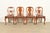 Queen Anne Antique English Queen Anne Burl Wood Dining Chairs, Circa 1860s For Sale - Image 3 of 13