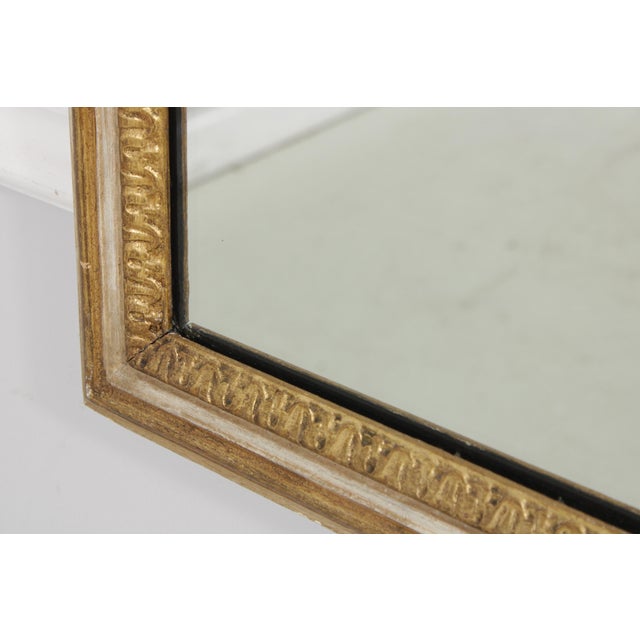 Wood French Louis XV Style Trumeau Decorator Mirror For Sale - Image 7 of 16