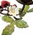 Vintage Italian Hand Painted Tole Strawberry Candle Holders / Botanical Floral Candlesticks, a Pair For Sale - Image 4 of 9