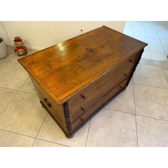 Rustic Hand-Painted Tyrolean Chest For Sale - Image 9 of 17