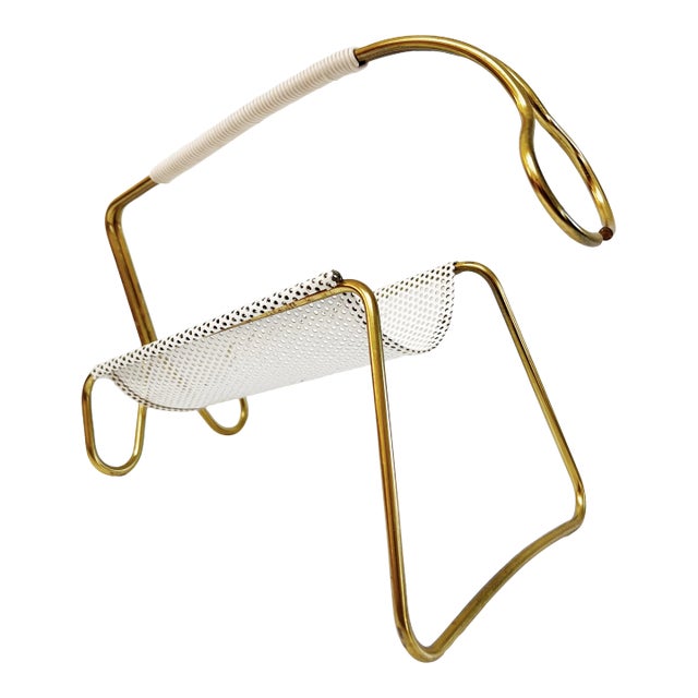 1950s Mathieu Matégot French Modernist Bottle Holder For Sale