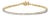 10K Yellow Gold Plated Sterling Silver 1.0 Cttw Round Diamond Tennis Bracelet For Sale