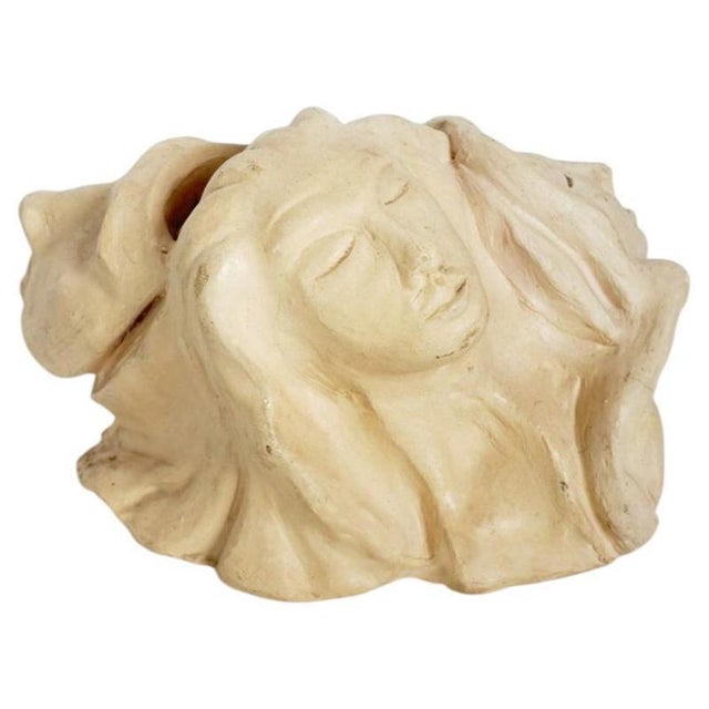 Raw Clay Sculpture with Faces, France, 1980s For Sale - Image 10 of 10