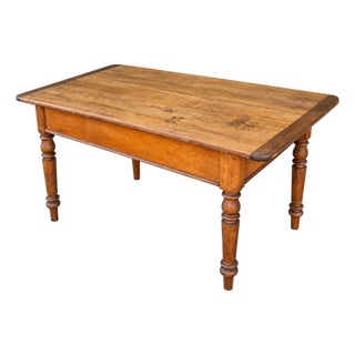 Antique 19th Century Country Farm Table For Sale