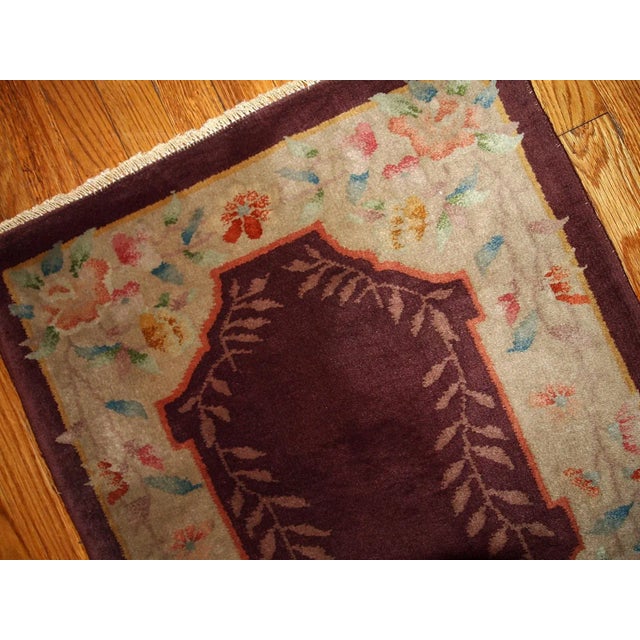 Art Deco 1920s Handmade Antique Art Deco Chinese Rug For Sale - Image 3 of 5
