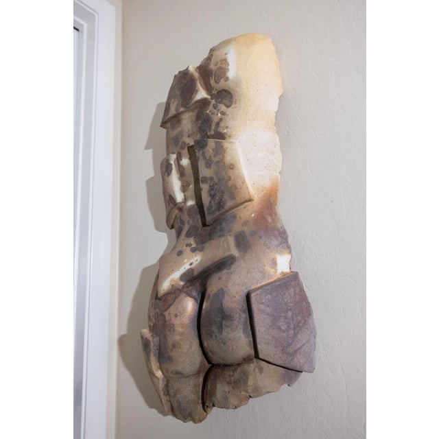 Vintage Wabi-Sabi Low-Fired Ceramic Wall Sculpture, California Artist, 1980s–1990s For Sale - Image 11 of 11
